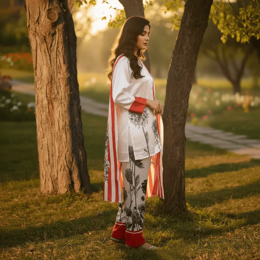 white kurti WOMEN'S CHOICE